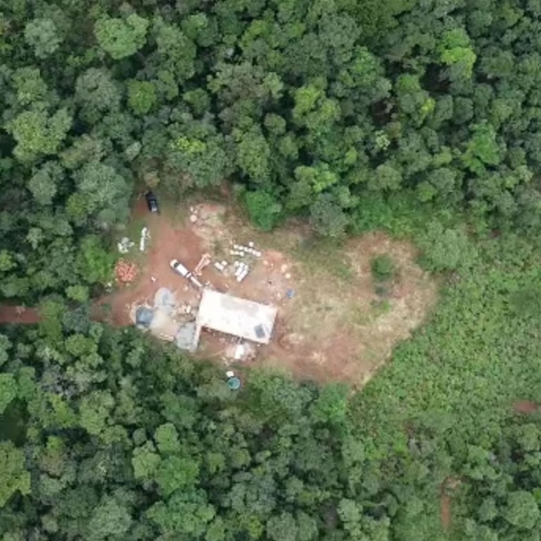 A Casa12Volts vista de cima. Construção em fase adiantada, quase pronta